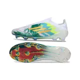 Adidas F50 Elite Laceless White and Green Firm Ground FG Football Boot