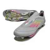 Adidas F50+ Elite Laceless Gray Pink and Yellow Firm Ground FG Football Boot