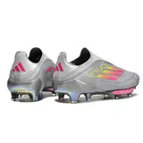 Adidas F50+ Elite Laceless Gray Pink and Yellow Firm Ground FG Football Boot