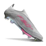 Adidas F50+ Elite Laceless Gray Pink and Yellow Firm Ground FG Football Boot