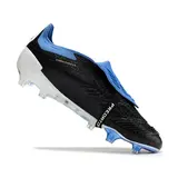 Adidas Predator 30 Elite Tongue Black White and Blue Firm Ground FG Football Boot