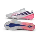 Adidas F50 Hyperfast EVO Elite White and Blue Firm Ground FG Football Boot