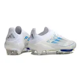 Adidas F50+ Elite White and Blue Firm Ground FG Football Boot