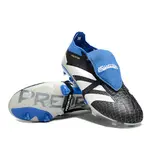 Adidas Predator 30 Elite Tongue Black Blue and White Firm Ground FG Kids Football Boot