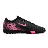 Nike Zoom Mercurial Vapor 16 Elite Black and Pink Turf TF Kids Football Boot