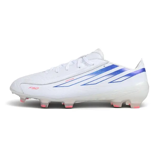 Adidas F50 Hyperfast Laced Elite White Firm Ground FG Football Boot