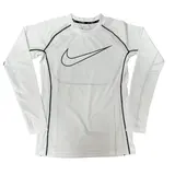 Nike White Long Sleeve T-Shirt - Outline Swoosh