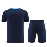Nike Blue Training Set T-Shirt and Shorts - Navy/Sky Blue