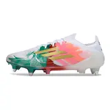 Adidas F50 Primeknit Elite White Green and Red Mixed Studs SG Football Boot
