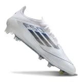 Adidas F50 Elite White and Blue Firm Ground FG Football Boot