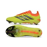 Adidas Predator 26 Elite Yellow and Orange Firm Ground FG Football Boot - Laced