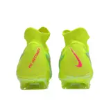 Nike Phantom GX Elite DF Green and Pink Firm Ground FG Kids Football Boot