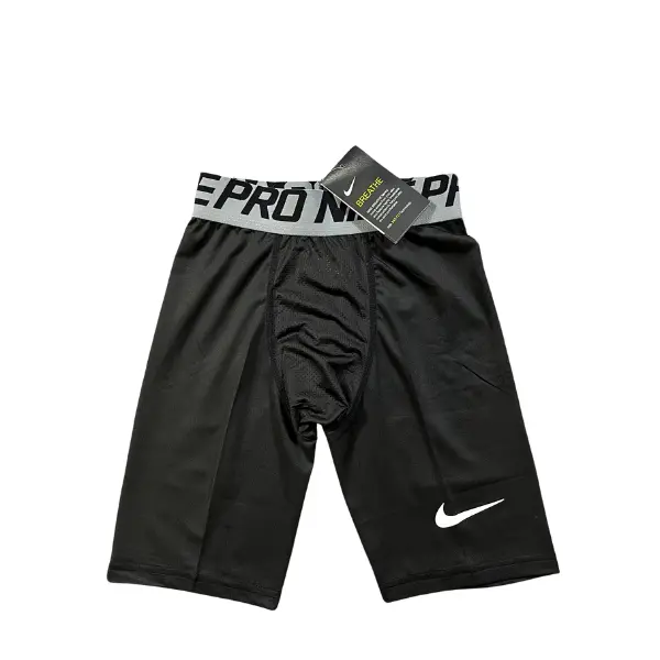 Nike Black Base Layer Shorts - Grey Waistband