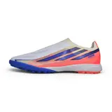 Adidas F50 Hyperfast Laceless Elite Pink, White and Blue Turf TF Football Boot