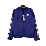 Adidas Blue Windbreaker Jacket - Royal Blue