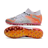 Puma Future 7 White and Orange Multi Ground MG Football Boot