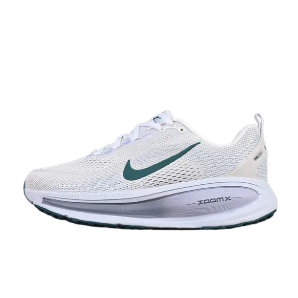 Nike Air Zoom Vomero 18 White Running Shoes - Cream/Green