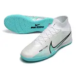 Nike Mercurial Superfly 9 Elite White and Blue Indoor IC Football Boot