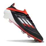 Adidas F50 Primeknit Elite Black White and Red Firm Ground FG Football Boot