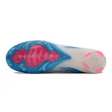 Nike Air Zoom Mercurial Vapor 16 Elite White Blue and Pink Firm Ground FG Kids Football Boot