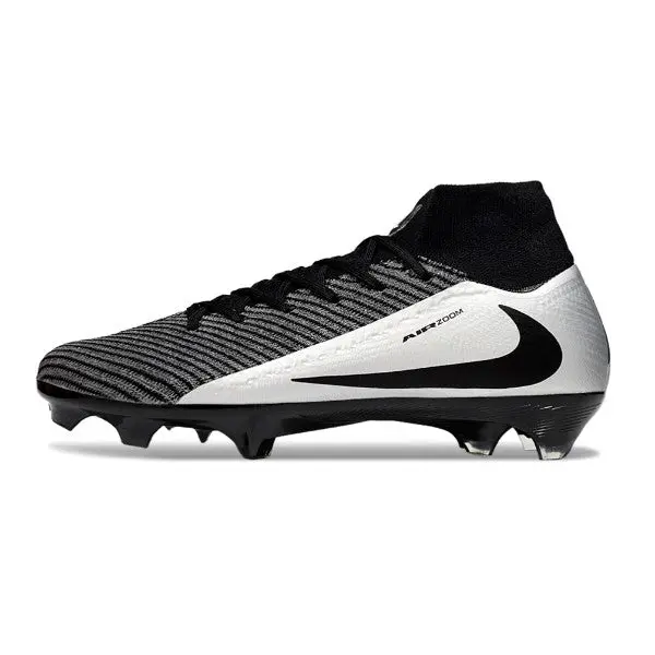 Nike Air Zoom Mercurial Superfly 10 Elite Black and Silver Firm Ground FG Football Boot
