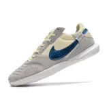 Nike Streetgato IC White Blue and Gray Indoor IC Football Boot