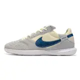 Nike Streetgato IC White Blue and Gray Indoor IC Football Boot