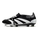 Adidas Predator 30 Elite Tongue Black White and Gray Firm Ground FG Football Boot