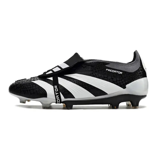Adidas Predator 30 Elite Tongue Black White and Gray Firm Ground FG Football Boot