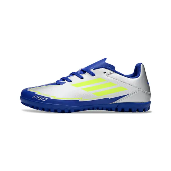 Adidas F50 Club Gray and Dark Blue Turf TF Football Boot