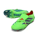 Adidas Predator 26 Elite Tongue Fluorescent Green and Blue Firm Ground FG Football Boot