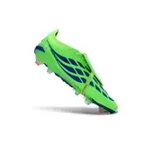 Adidas Predator 26 Elite Tongue Fluorescent Green and Blue Firm Ground FG Football Boot
