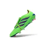 Adidas Predator 26 Elite Tongue Fluorescent Green and Blue Firm Ground FG Football Boot