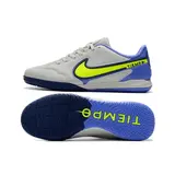 Nike Tiempo Legend 9 Elite White and Blue Indoor IC Football Boot