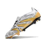 Adidas Predator 30 Elite Tongue White Yellow and Gray Firm Ground FG Football Boot