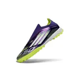 Adidas F50 Laceless Elite Purple and White Turf TF Football Boot