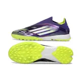 Adidas F50 Laceless Elite Purple and White Turf TF Football Boot