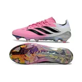 Adidas Predator 26 Elite Pink and White Firm Ground FG Football Boot