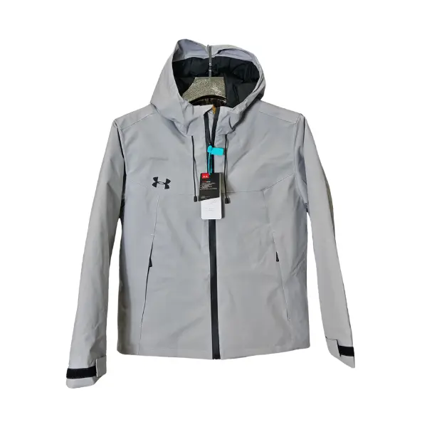 Under Armor Grey Windbreaker Jacket - Lined
