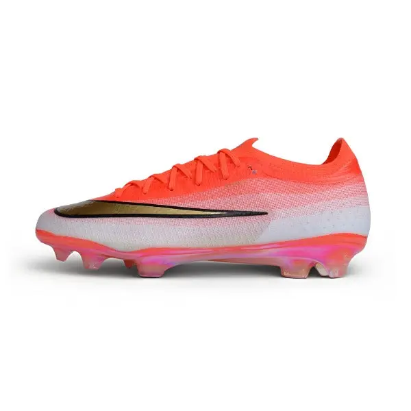 Nike Air Zoom Mercurial Vapor 17 Elite Orange and White  Firm Ground FG Football Boot - Red Orange