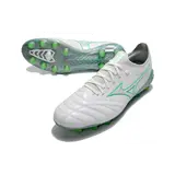 Mizuno Morelia Neo III Elite White and Green Firm Ground FG Football Boot