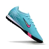 Nike Zoom Mercurial Vapor 16 Elite Light Blue and Pink Turf TF Football Boot