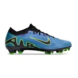Nike Zoom Mercurial Vapor 15 Elite Blue Black and Green Firm Ground FG Kids Football Boot