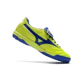 Mizuno Morelia Sala Classic Neon Green and Blue Turf TF Football Boot