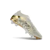 Puma Future 9 Low Cut White and Golden Firm Ground FG Football Boot - Beige/Gold
