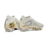 Puma Future 9 Low Cut White and Golden Firm Ground FG Football Boot - Beige/Gold