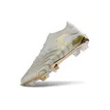 Puma Future 9 Low Cut White and Golden Firm Ground FG Football Boot - Beige/Gold