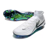 Nike Phantom Luna 2 Elite White and Green Firm Ground FG Football Boot - White/Black