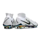 Nike Phantom Luna 2 Elite White and Green Firm Ground FG Football Boot - White/Black