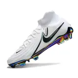 Nike Phantom Luna 2 Elite White and Green Firm Ground FG Football Boot - White/Black